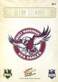 2009 Select NRL Champions - Sketches #SK12 Glenn Stewart Back